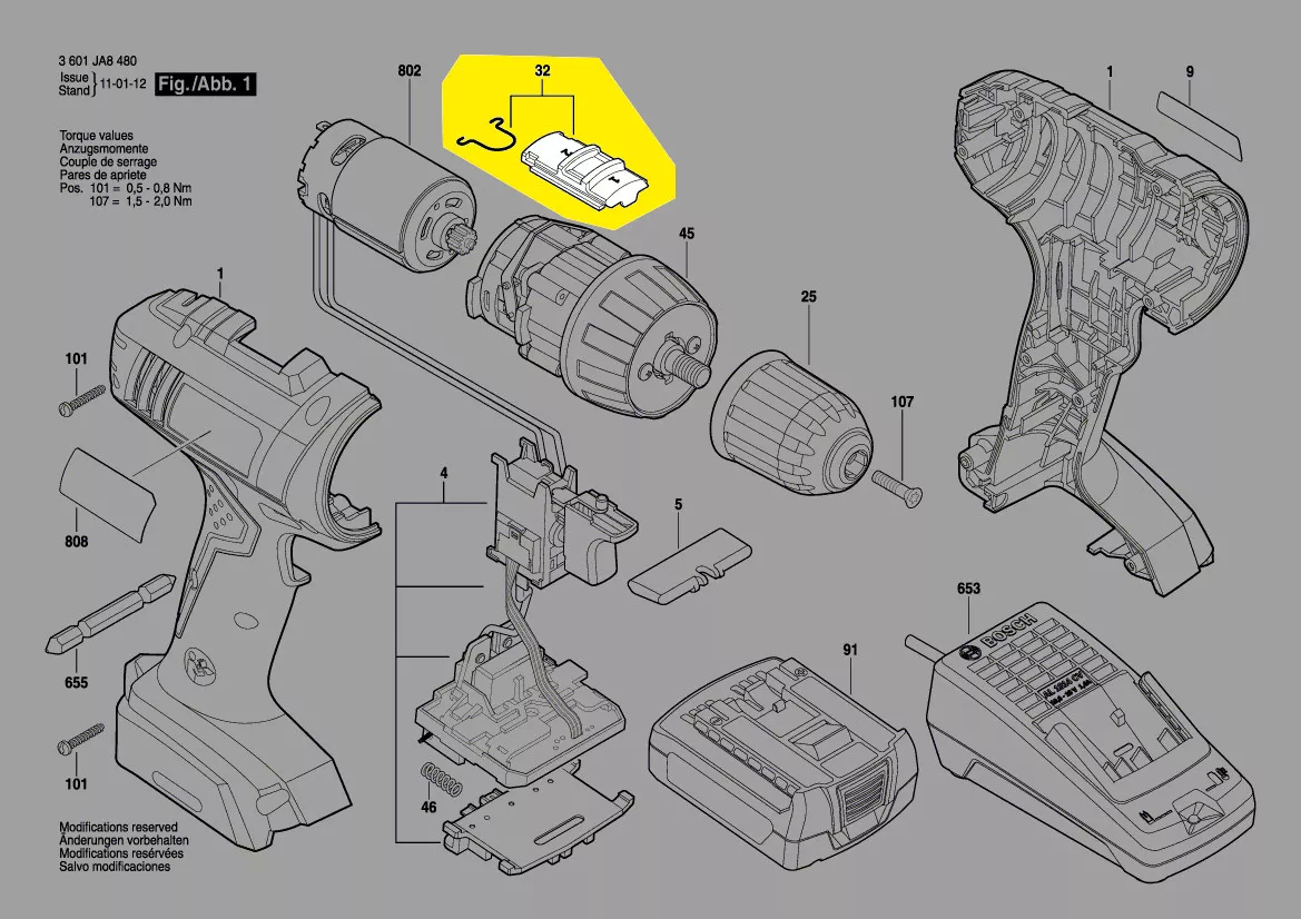 Curseur changement vitesse réf. 2 609 199 336 Bosch